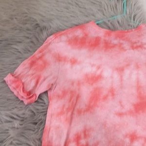 Pink/orange tie dye shirt